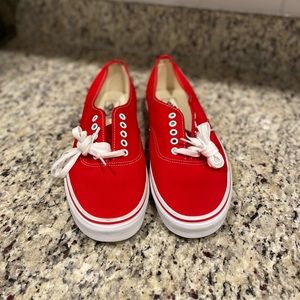 Men’s Vans never worn size 10.5 in red